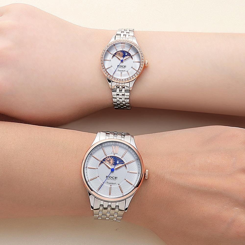 Orologio da Donna in Metallo Luna & Sole 30Mm Poche Fm7602Lm-Wrg