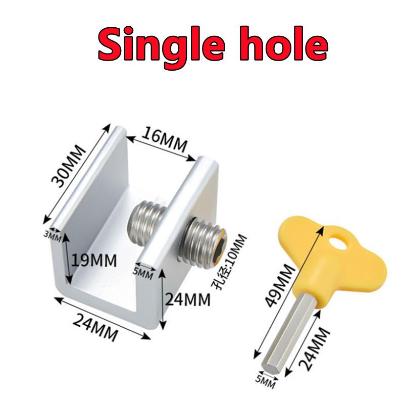 10-1Pc Window Lock Stopper Aluminum Alloy Sliding Window Anti-theft Lock Window Sliding Door Baby Kids Child Safety Doors Lock