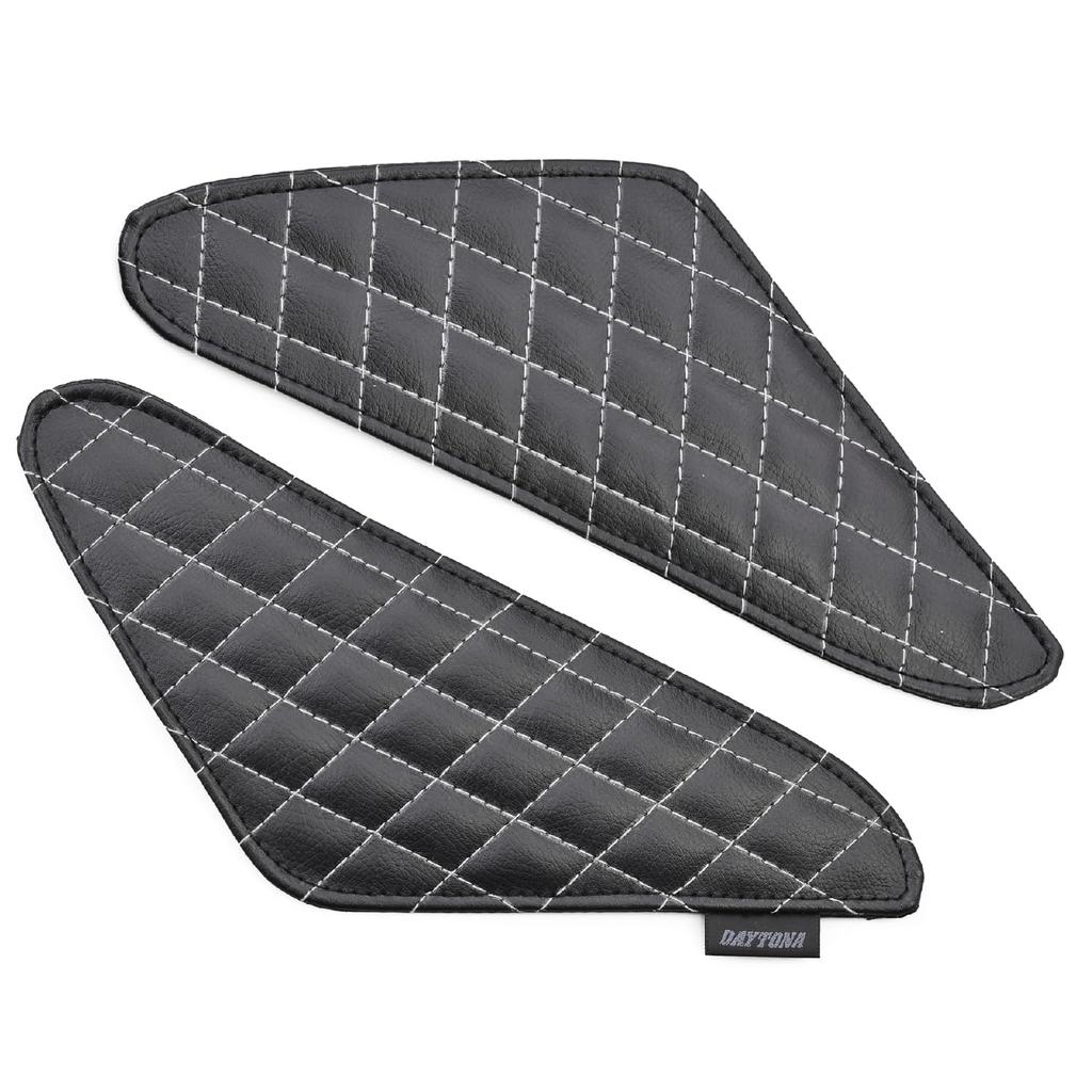 Daytona Rebel Motorcycle Scratch Prevention Seal Tank Pad Leather Knee Grip Pad Black 48739 250/500 (17-24)
