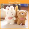 Delightful Small Plush Bear Bag Charm Ultra Soft Pp Cotton Filled 11cm Tall
