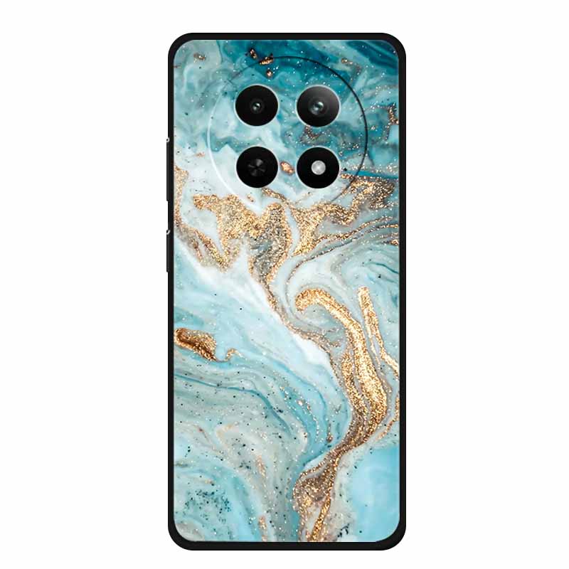 Case For Realme 13 Plus Marble TPU Soft Silicone Back Cover For Realme 13+ Cases Protective Mica Painted Colorful Bumper Capa