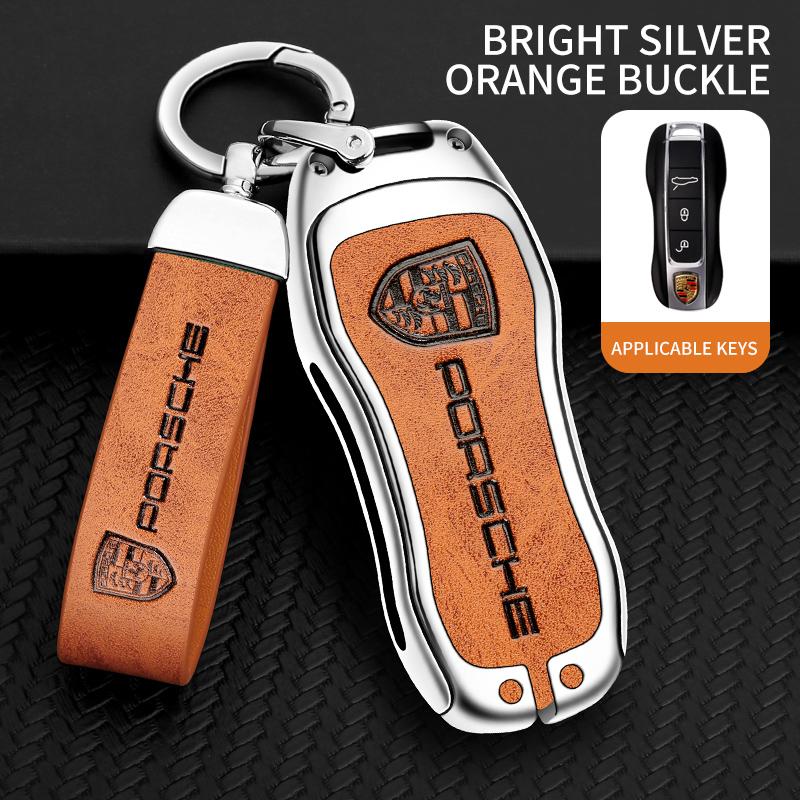 Zinc Alloy Car Remote Key Cover Case Shell Protector Bag For Porsche Panamera Carman Macann Bobst Cayenne 911 981 991 970 996 CVI1