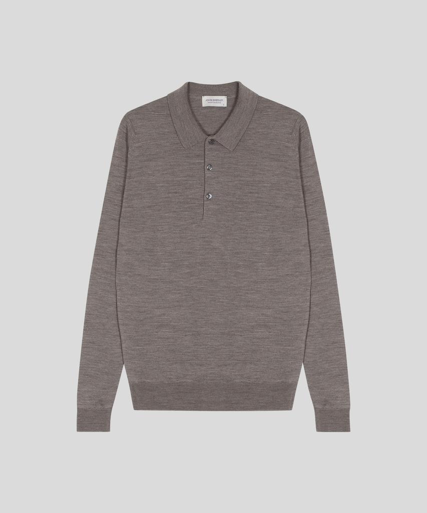 JOHN SMEDLEY Belper Extra Fine Merino Wool Standard Fit Polo Knit Core 10 Colors (A Type)