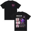 Hot Omar Courtz Primera Musa Tour Album Poster Graphic Print T-Shirt Men Women Streetwear Hip Hop Fashion Casual Cotton Short Sleeve Summer New Tee