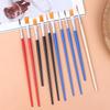 50Pcs Painting Brushes Set Art Round Flat Hair Nylon Hair Paint Brush For Oil Acrylic Watercolor Kids/Artists/Beginners/Student
