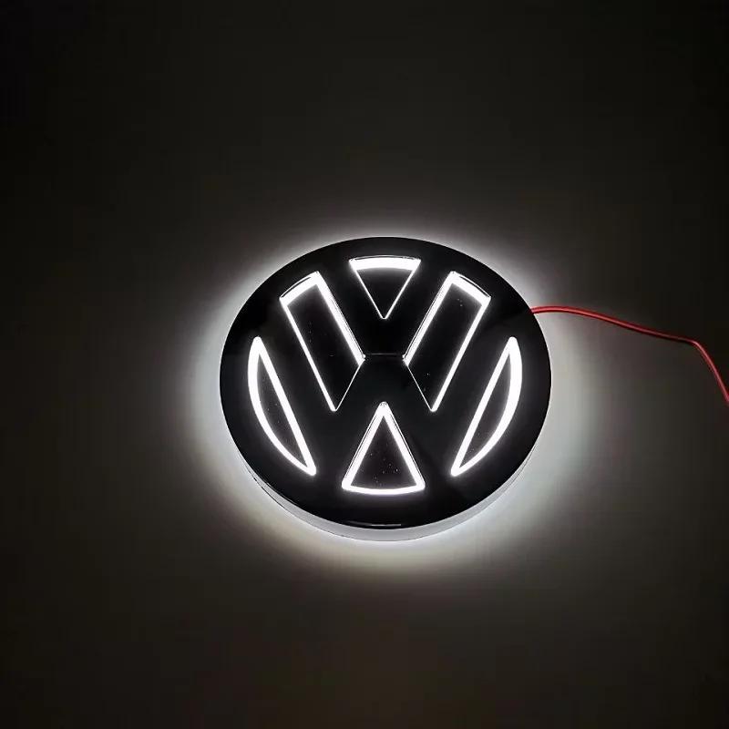 1pcs 11cm Logo Light LED Rear Badge Light Front Grille For VW POLO MAGOTAN Passat CC Bora Golf Jetta Logo Light Trunk Sticker Kl0