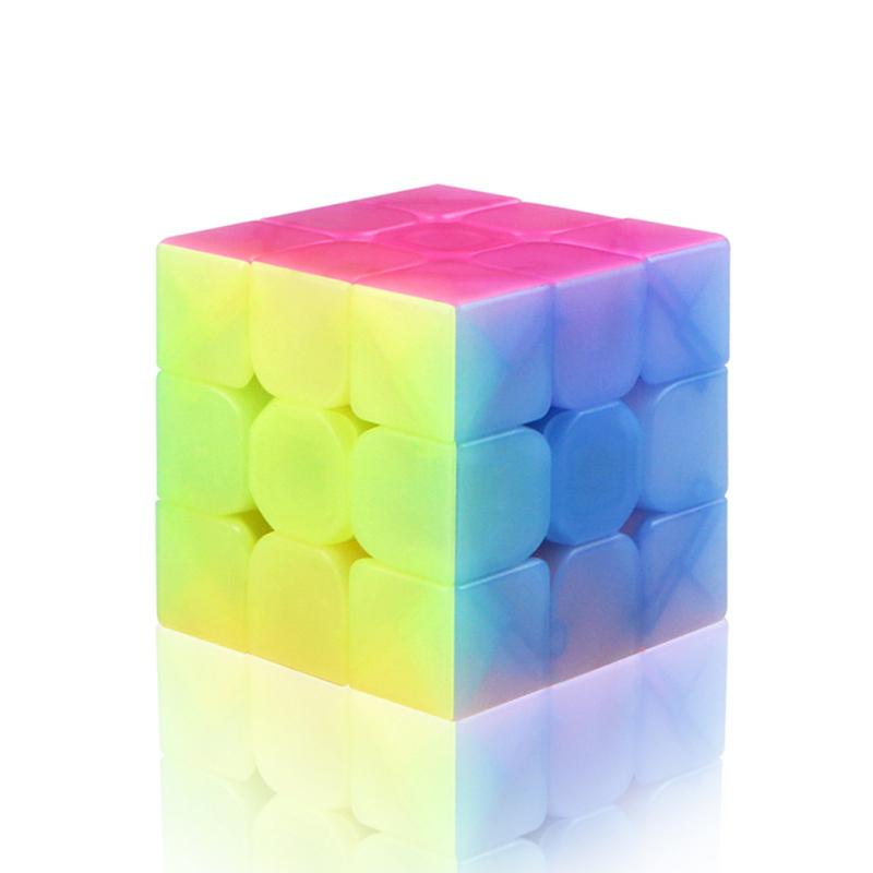 

Magic Cube Jelly Color Stickerless Magic Cube Bundle Puzzle Toys type 5