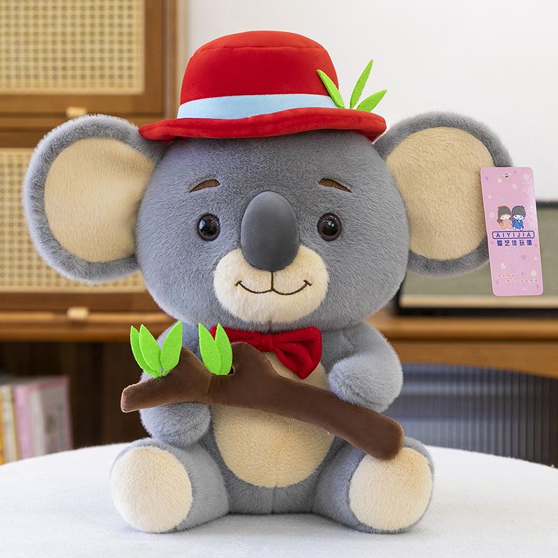 Gentleman Koala Doll Plush Toy Cute Koala Kids Doll Cute Soothing Rag Doll