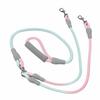 1.2cmx0.8M+1.0cmx0.6M Multi Colors Double Dog Leash Lightweight Dual Pet Leash  Outdoor Travel