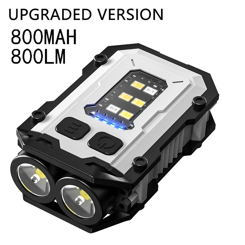 Super Bright Powerful Pocket Torch Light LED Multifunctional Linterna Magnetic COB LED EDC Mini Keychain Flashlight Rechargeable