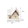 Christmas Glowing House Ornaments Holiday Decoration for Window Sill