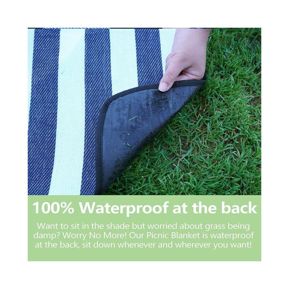 Waterproof Picnic Blanket - Foldable Outdoor Picnic Mat Is Perfect for Parks and Beaches