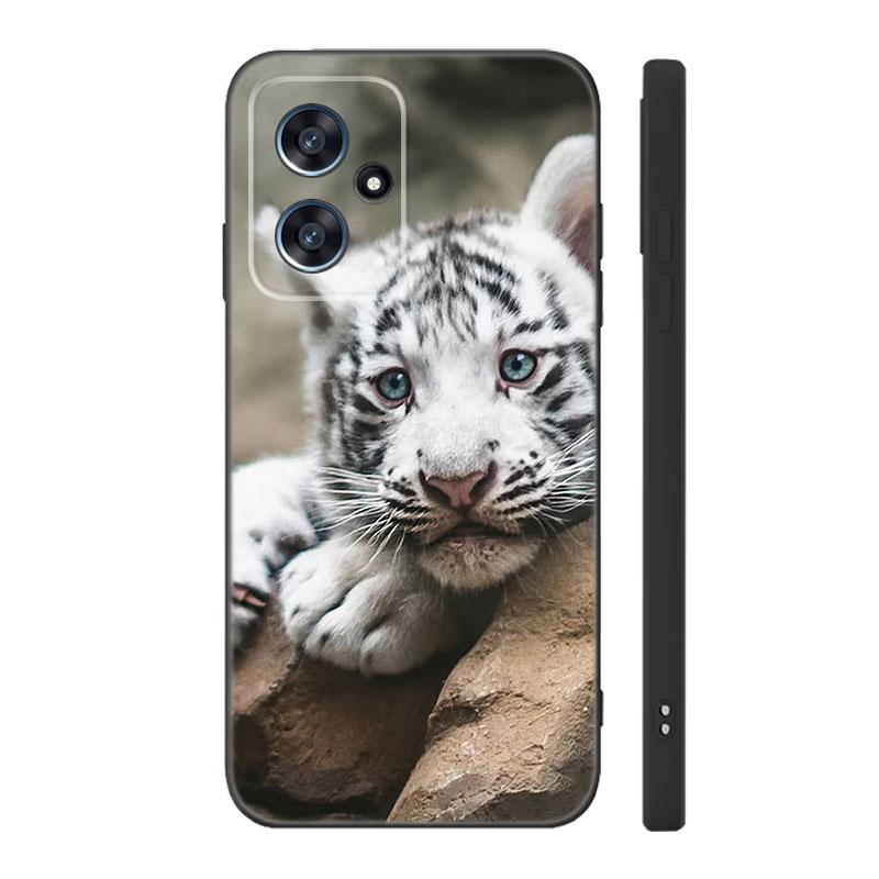 

Милый маленький тигр черный силиконовый чехол для телефона Xiaomi POCO X3 X4 NFC F3 F4 GT F5 M3 M4 M6 X5 X6 Pro 5G C55 C65 M5 POCO X3 GT 5G