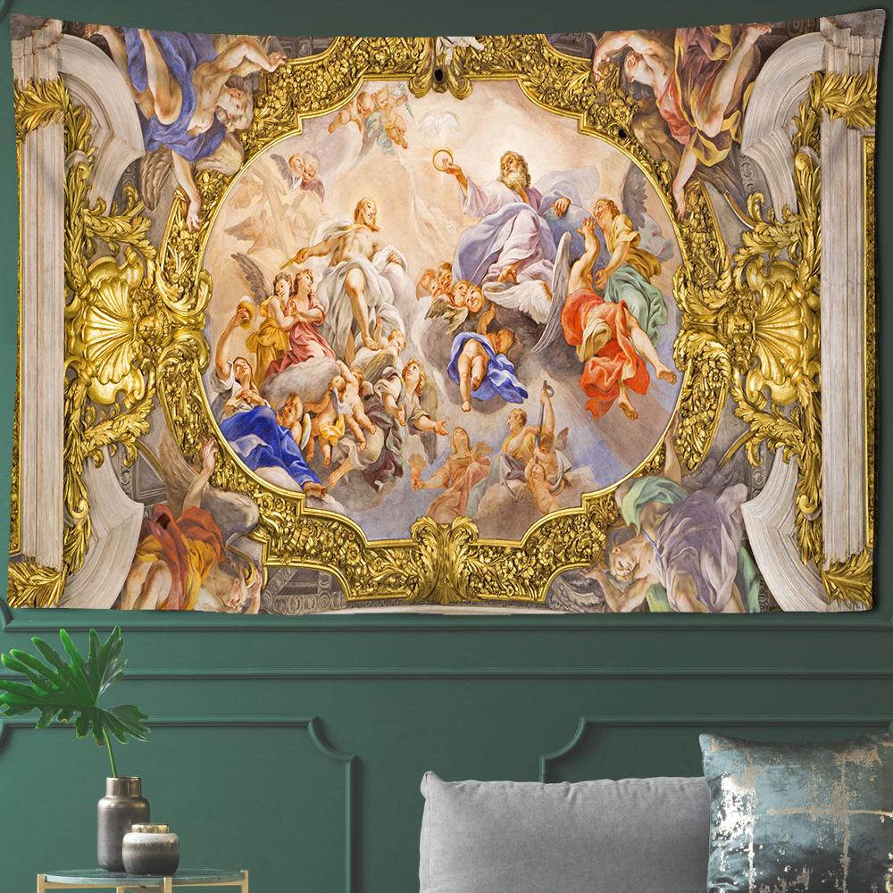 Christ Jesus Classical Tapestry God  Church Mural  Wall  Dormitory Bedroom Living Room Decoration