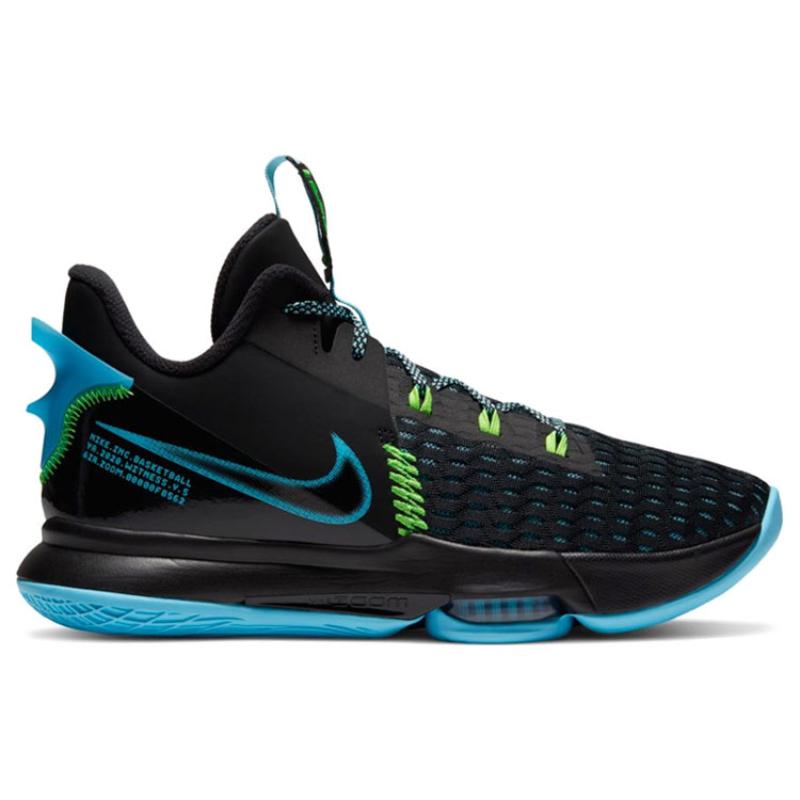 Nike LeBron Witness 5 EP 'Black Light Blue Fury' Sneakers CQ9381-004