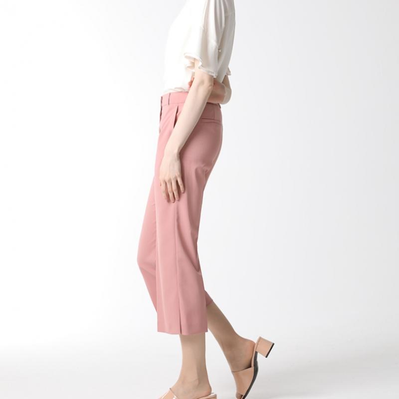  Shs Miss  Slit Boot Cut Crop Pants