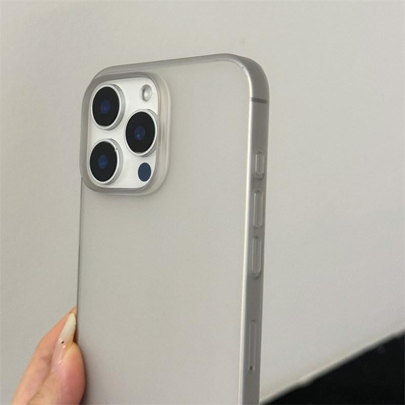 Ultra Thin Matte Hard PC Translucent Clear Phone Case For iPhone 16 15 14 13 Pro Max  Shockproof Slim Skin Back Cover