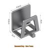 Gunmetal Gray No-Drill Sink Sponge & Pot Lid Storage Rack