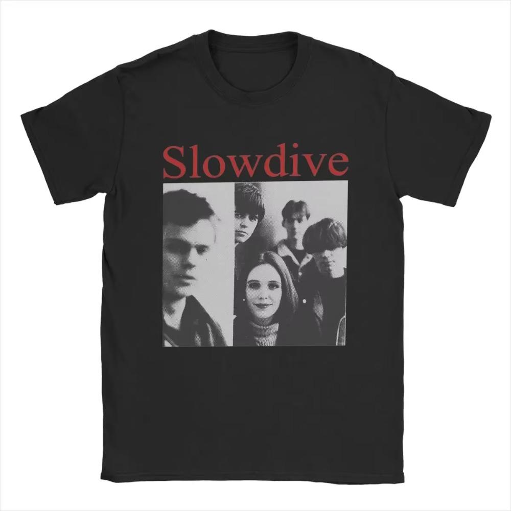 

Футболка Slowdive 90s для мужчин, 100% хлопок, повседневные футболки с круглым вырезом, футболки с коротким рукавом, одежда в подарок S
