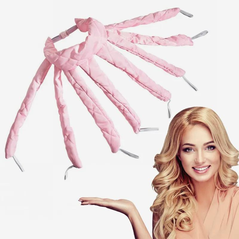 Octopus Shaped Heatless Headband Hair Curler - DIY Overnight No Heat Curling Rod for Effortless Curls Salon hair styling tools