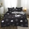 Washed Cotton Bedding Four-piece Set, Quilt Cover, Bed Sheet, Dormitory Three-piece Set