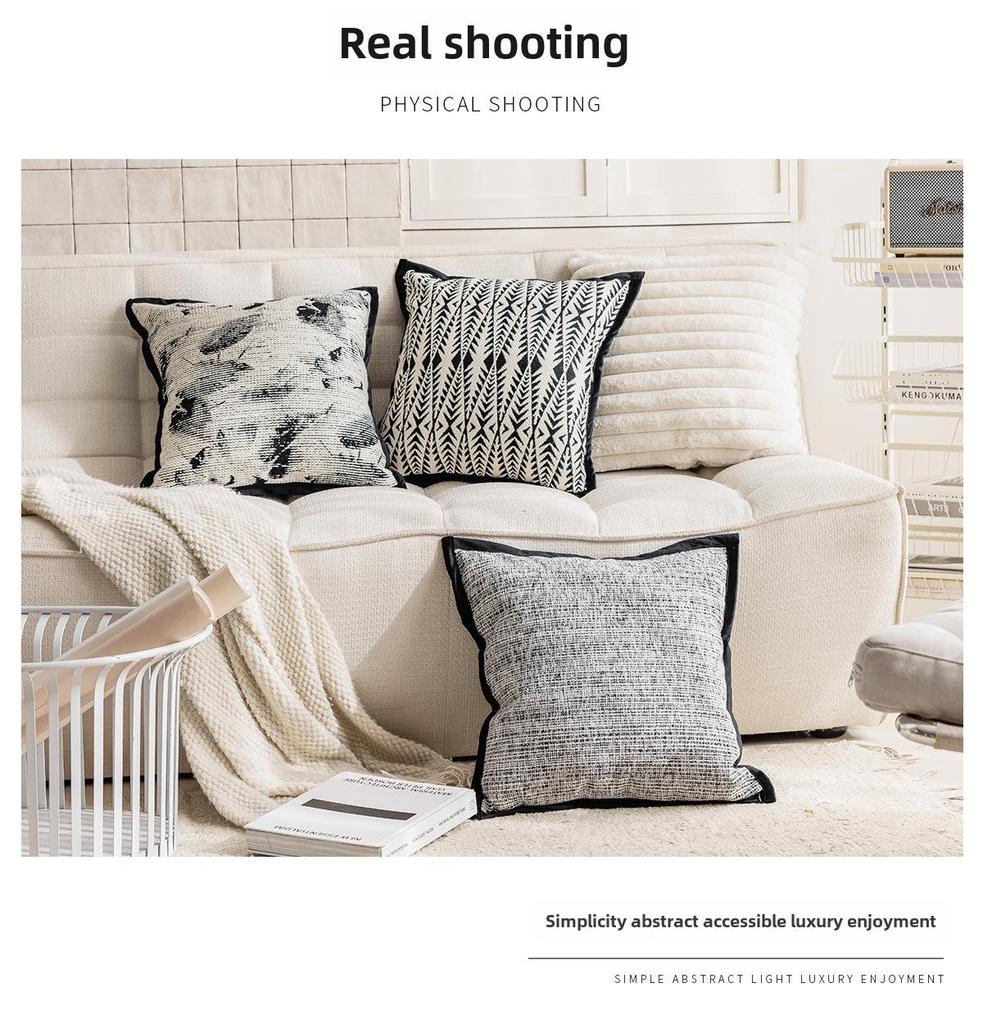 Modern Minimalist Light French Sofa Pillowcase for Living Room & Bedroom