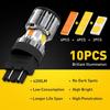 2X  LED Turn Signal Light Bulbs Switchback 3157 4157 Amber/White 4K EOA