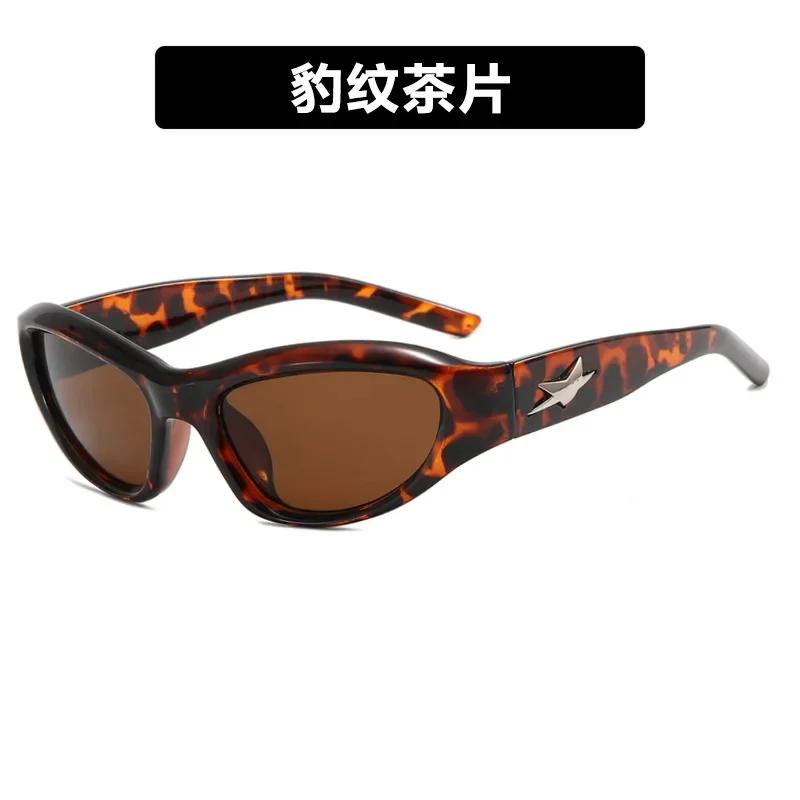 Star Y2K Sports Gafas De Sol New Fashion Cool Design Glasses Punk Special Men Women Street Photo Shade Sunglasses