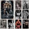 Bodybuilding Funny Bar Metal Sign Retro Plaque Vintage Sign Alcohol Drinker Pub Club Man Cave Kitchen Wall Decoration
