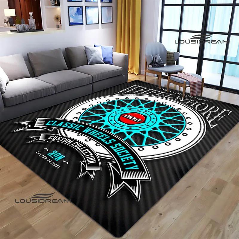 3D BBS racer Retro printed carpet Non-slip carpet bedroom decoration living room decoration washroom floor mat birthday gift
