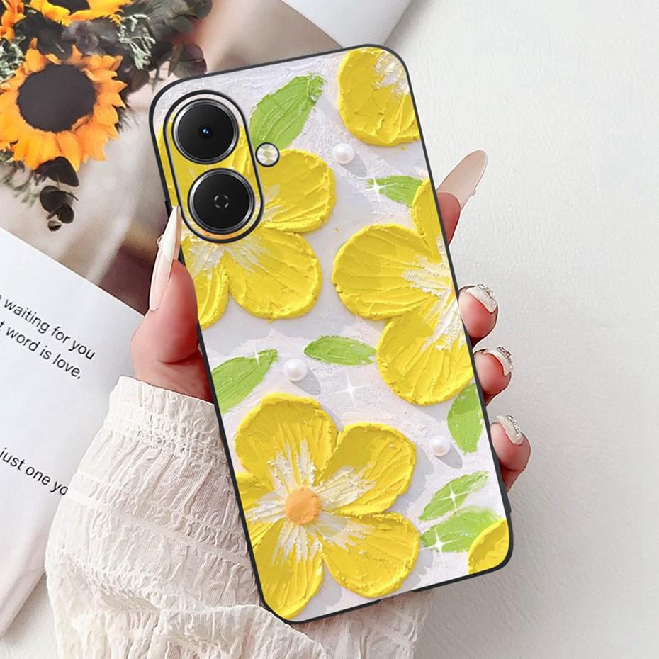 Cute Painting Phone Case For Tecno Spark Go 2 2025 Soft Silicone TPU Back Cover For Tecno Spark Go2 KM4 Cases Bumpers