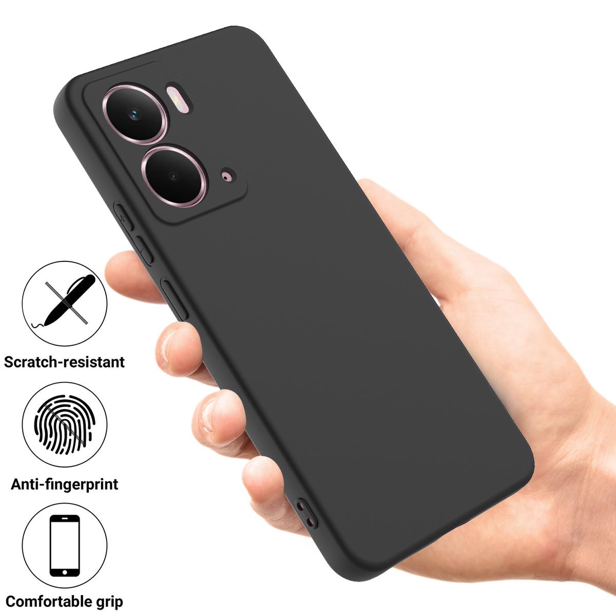 

For Realme P3 5G Liquid Silicone Case Phone Back Cover with Hand Strap Green