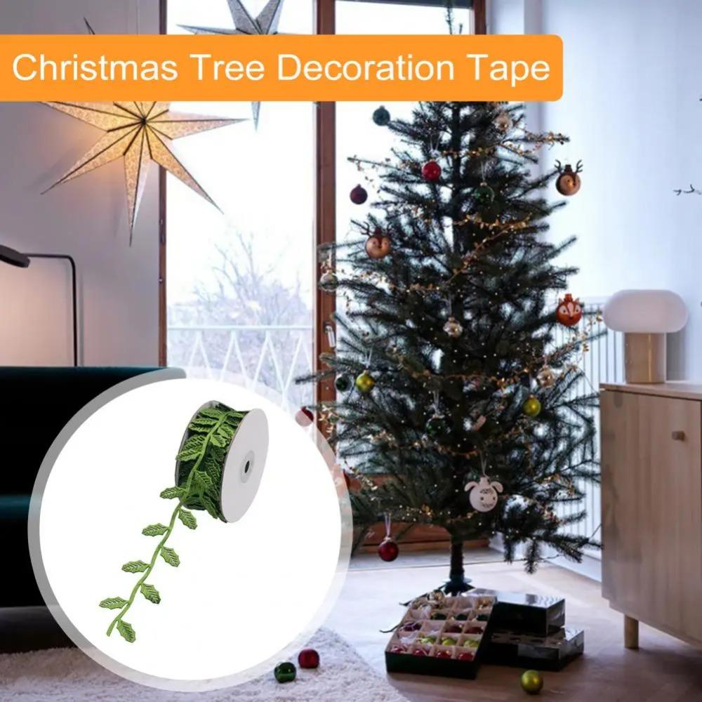 Multi Color Satin Ribbon Ultrasonic Cut Leaf Trim Fall Decor Decor Ribbon Party