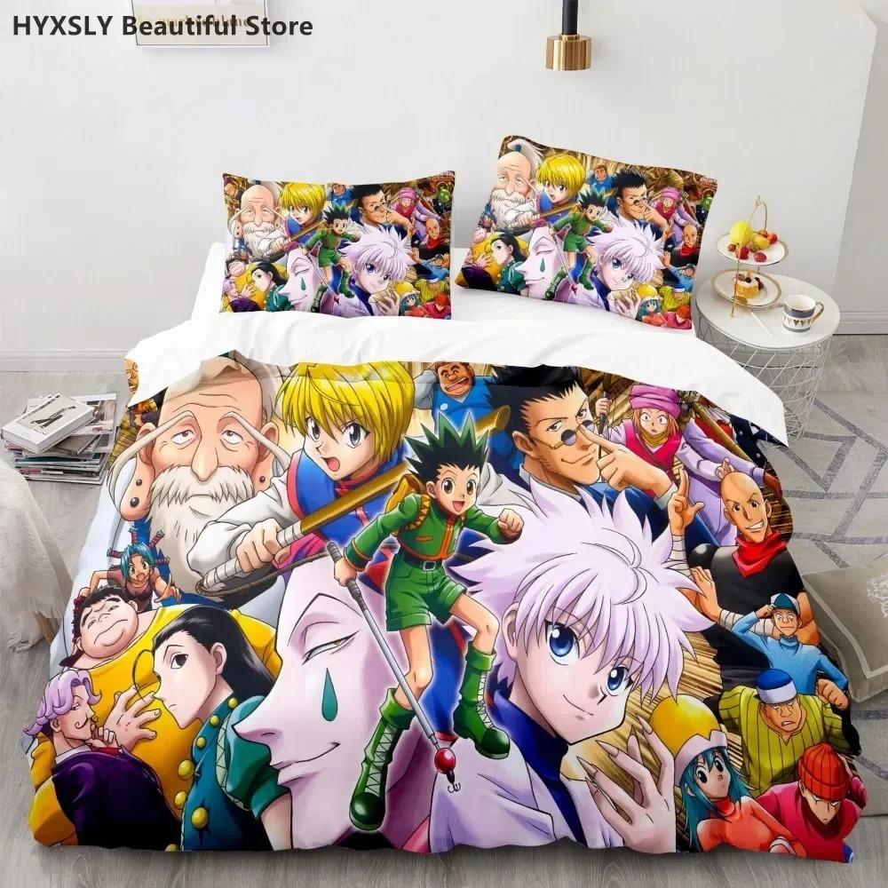 Hunter X Hunter 3D Duvet Cover Set Bedding Set Japanese Anime Twin Queen King Quilt Cover Pillowcases Polyester Home Decor