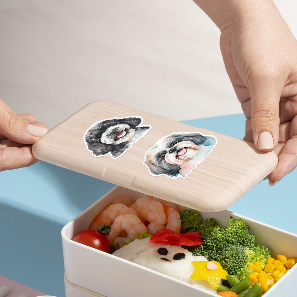 50 Cartoon Dog Graffiti Stickers Ins Style Children's Cute Hand Account Stickers Water Cup Mobile Phone Waterproof Creative Stickers