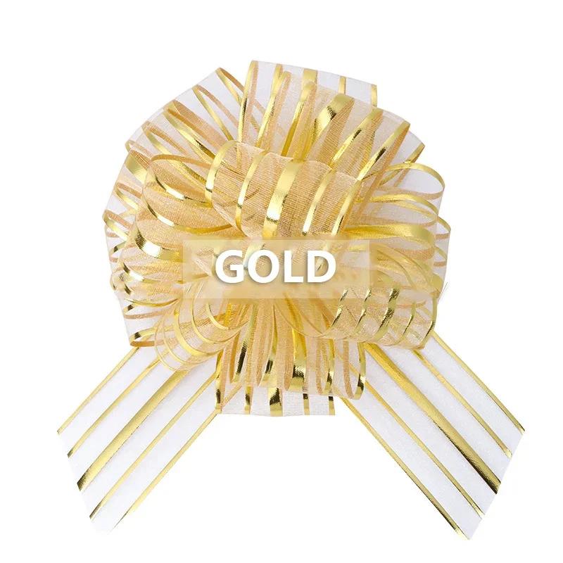 5pcs DIY Large Pull Bow Ribbons Wedding Car Decoration Gifts Deoartion Birthday Packing Wrap Bowknot Festival Decoration