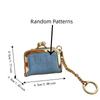 Portable Kiss Lock Coin Purse PU Leather Keychain Change Wallet  Valentine's Day
