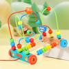 Multifunctional Bead Maze and Block Toy for Infants and Toddlers Ages 0-3 Years