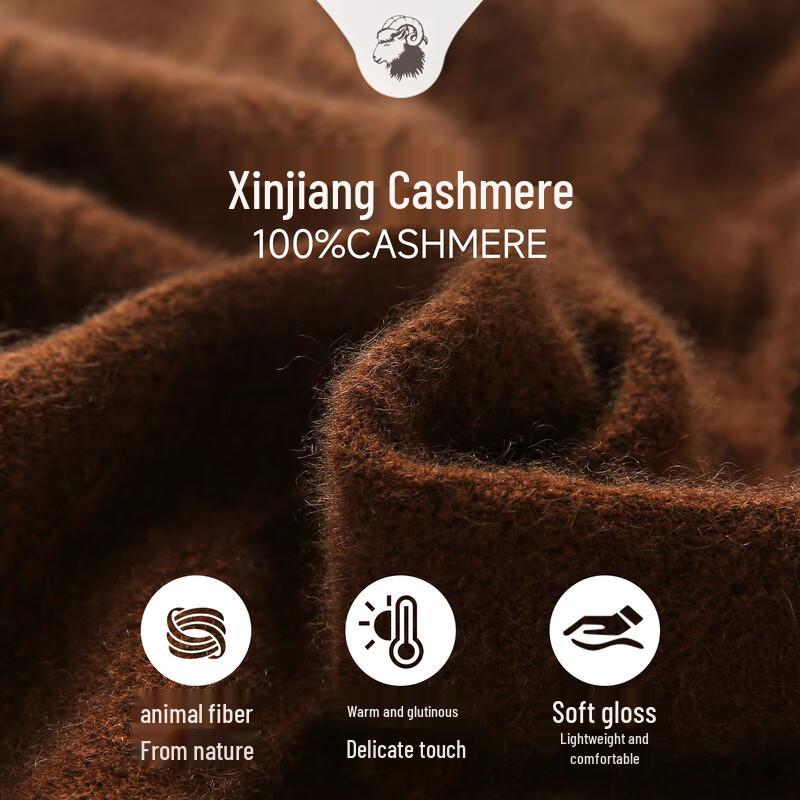 Zhaojun Women's 100% Cashmere Round Neck Cardigan