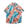 Herren Floral Retro Strandhemd - Kurzarm, Lockerer Schnitt, Trendiger Hongkong-Stil