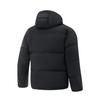 Li Ning Badfive Water-Resistant Comfortable Casual Minimalist Hooded Warm Versatile Zipper Short Loose Winter Down Jacket Men jackets Black AYMU197-1