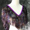1.1 Yards Laser Shiny Tassel Fringe Trim Lace Ribbon Tassels Christmas Decor Curtains Latin Dance Dresses Skirt Fringes Sewing