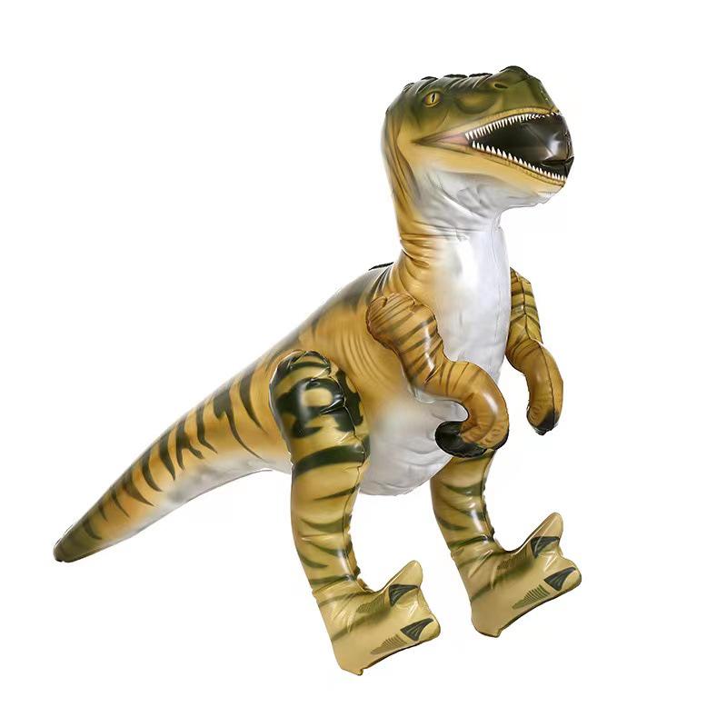 Kids Creative Inflatable Dinosaur Toy - PVC Tyrannosaurus Rex & Velociraptor 0.13mm (thickness)