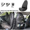 Car Seat Covers for Trucks Waterproof Driver Seats 1pcs Coveralls Truck Bucket Black Protection Seats Covers Fits Pickup/SUV/RV/Van
