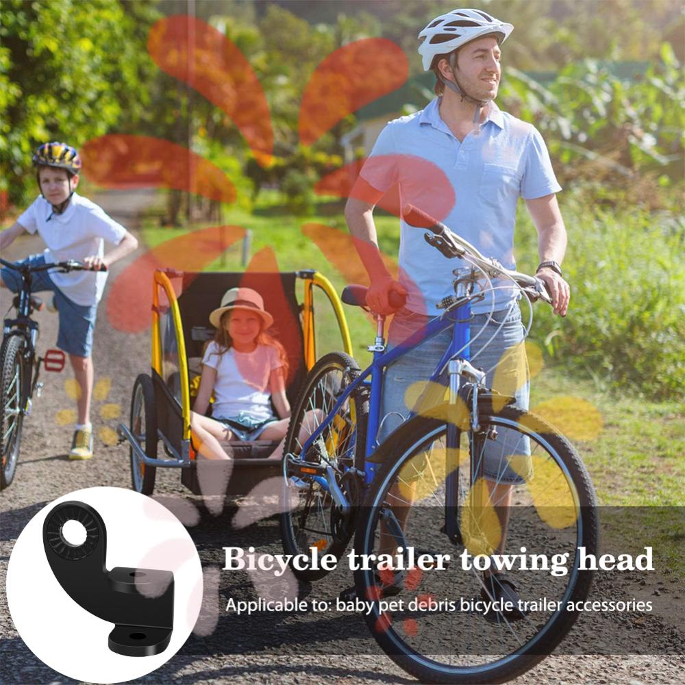 Bike Bike Trailer Hitch Coupler Hitch Connector Attachment Angled Elbow Trailer Coupler Adapter for Childrens Trailers and Cargo