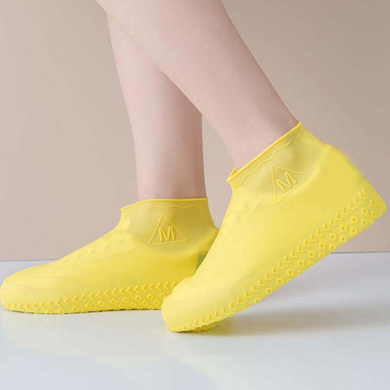 Reusable Wate Resistant Silicone Shoe Covers For Rain Snow Outdoor Activity Anti Slip Flexible Shoe Protectors Overshoes