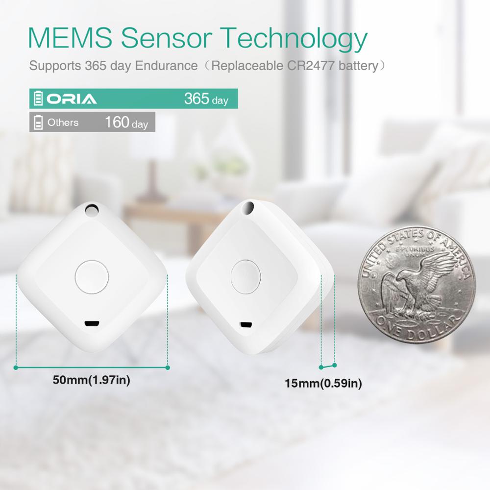 ORIA Wireless Thermometer Hygrometer Sensor Data Logger Digital C/F Indoor Outdoor Bluetooth Temperature Humidity Meter Alarm