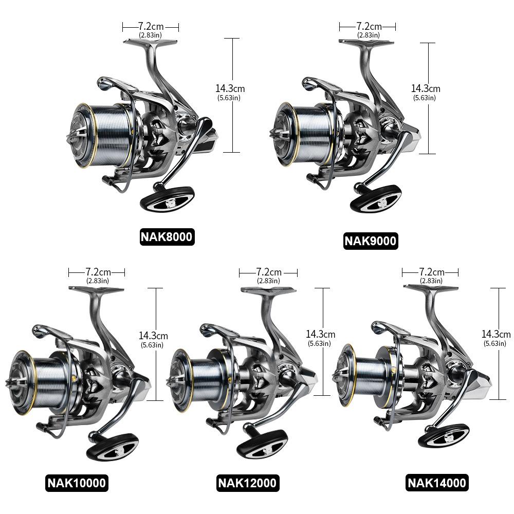Metal Fishing Wheel 4.8:1 Ultra Long Throw Fishing Wheel 6+1BB 18KG Pull Fishing Wheel Sea Fishing Boat Fishing Wheel