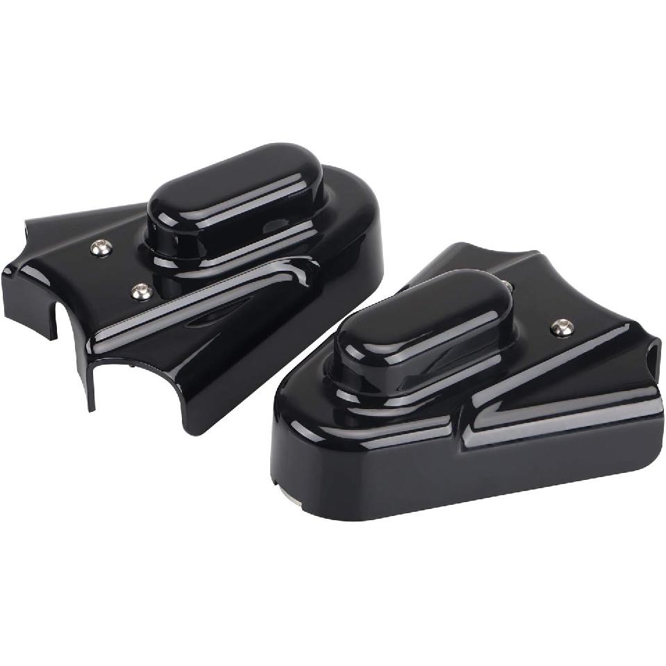 Black Rear Axle Phantom Swingarm Covers for Harley Softail Heritage Springer Night Train Standard Custom 1986-2007