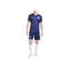 Nike Embroidered Logo Print Straight Fit Short Sleeve Soccer Shirt Men Tops Dark-Blue FJ1260-492